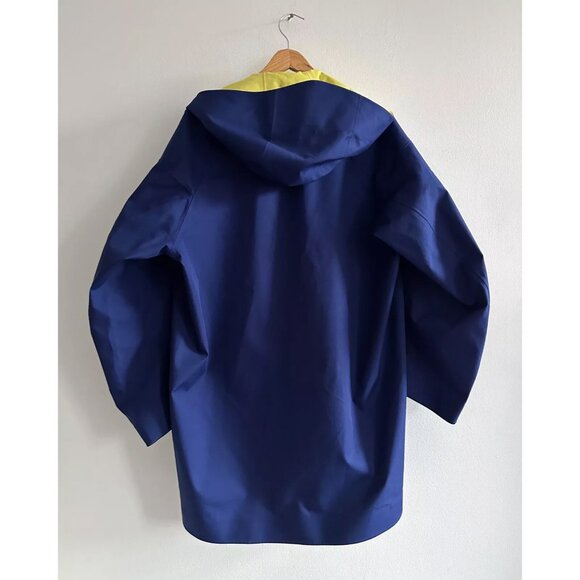 Uniqlo x MARNI Blocktech Oversized Half Coat Blue Medium Raincoat NWT - Picture 3 of 5